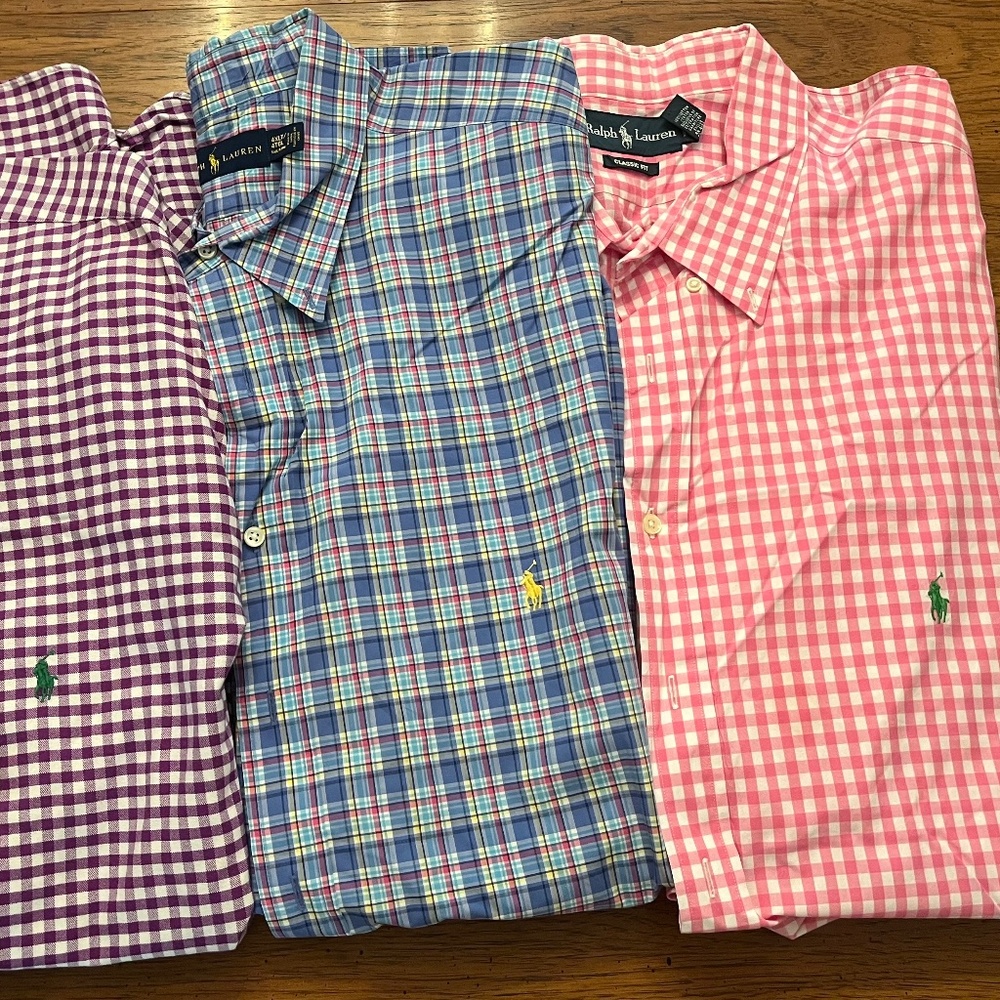 3 Mens Ralph Lauren Polo Short Sleeve bundle 4XLT/4TGT Tall/Long